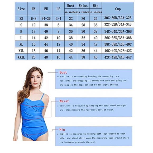 JUST IN - Blue front tie striped bikini - Picture 8 of 8